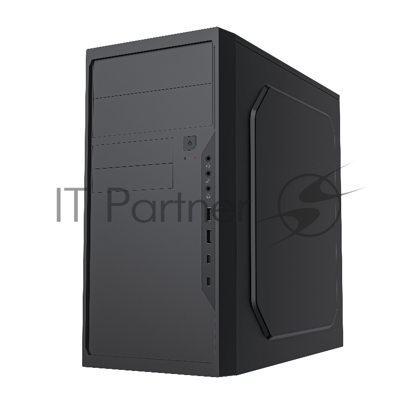Корпус без блока питания Case Foxline FL-733R, mATX, 2x5.25EXT, 2x3.5EXT, 5x3.5INT, 2xUSB2.0, 2xUSB-C (19pin), HDA, w/o FAN, w/o PSU, no pwr cord
