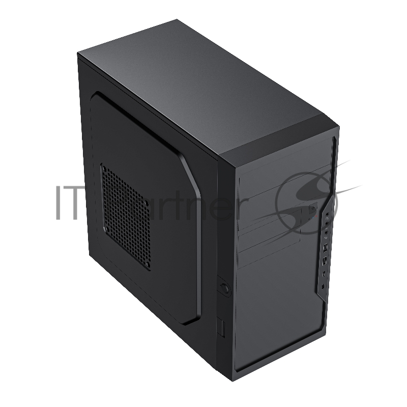 Корпус с блоком питания 500Вт Case Foxline FL-733R, mATX, 2x5.25EXT, 2x3.5EXT, 5x3.5INT, 2xUSB2.0, 2xUSB-C (19pin), HDA, w/o FAN, w/500W ATX PSU, w/1.2m EU pwr cord