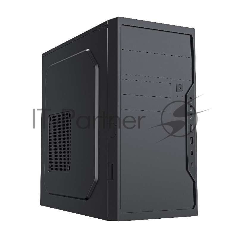 Корпус с блоком питания 500Вт Case Foxline FL-733R, mATX, 2x5.25EXT, 2x3.5EXT, 5x3.5INT, 2xUSB2.0, 2xUSB-C (19pin), HDA, w/o FAN, w/500W ATX PSU, w/1.2m EU pwr cord