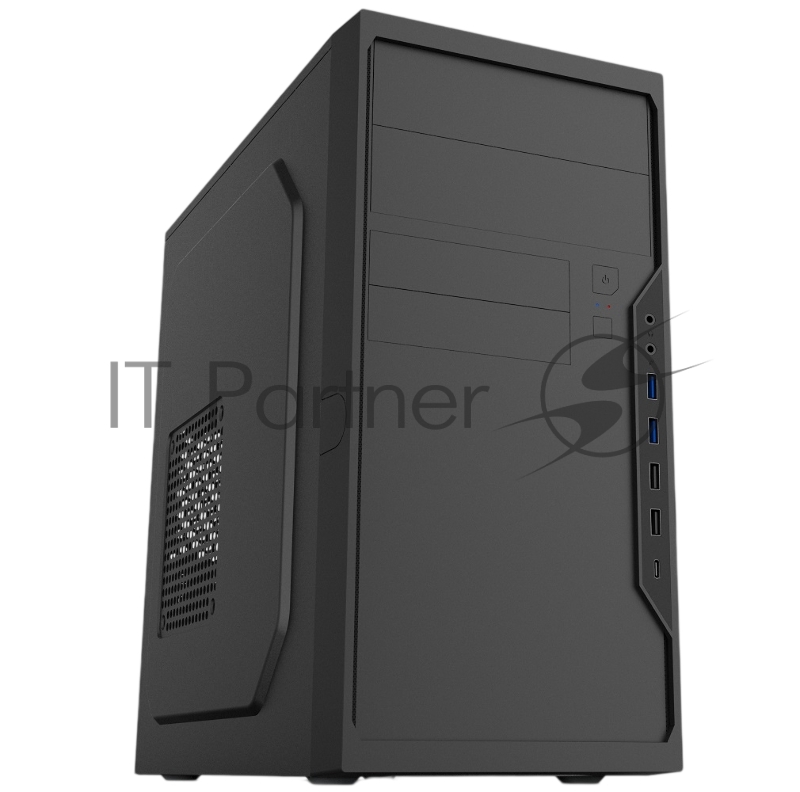 Корпус с блоком питания 600Вт Case Foxline FL-733R, mATX, 2x5.25EXT, 2x3.5EXT, 5x3.5INT, 2xUSB3.0, 2xUSB2.0, HDA, w/o FAN, w/600W ATX PSU, w/1.2m EU pwr cord