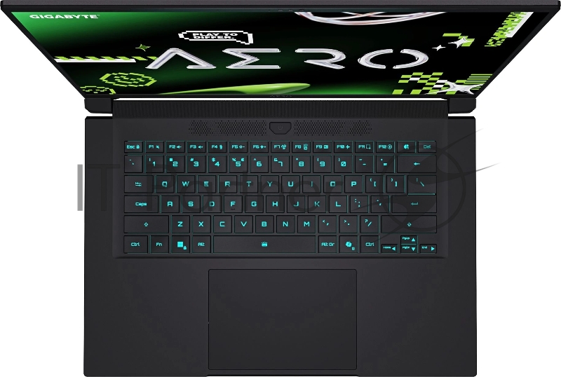 Ноутбук Gigabyte Aero X16 1VH Ryzen AI 7 350 16Gb SSD512Gb NVIDIA GeForce RTX 5060 8Gb 16 IPS QHD+ (2560x1600) без ОС black WiFi BT Cam (1VH93KZC93AD)