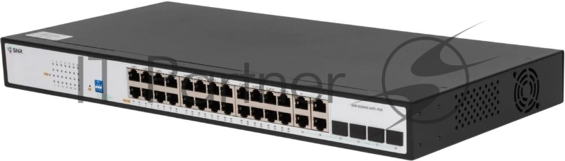 Коммутатор SNR SNR-S2300G-24TC-POE (L2) 24x1Гбит/с 4xКомбо(1000BASE-T/SFP) 24PoE 370W управляемый
