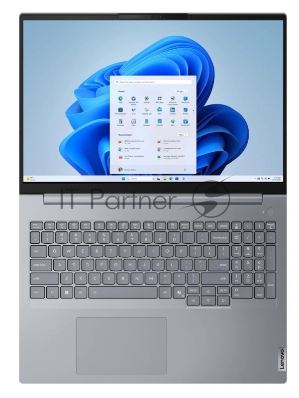 Ноутбук Lenovo ThinkBook 16 G8 IAL/16/IPS/Intel Core Ultra 7 255H/16Gb/512Gb SSD/Intel Arc/Windows 11 Pro/серый/1.7kg