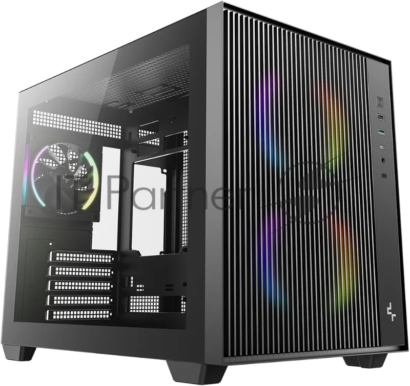 Компьютерный корпус Deepcool CG330 MESH 3F черный без БП mATX 6x120mm 4x140mm 2xUSB2.0 1xUSB3.0 audio bott PSU