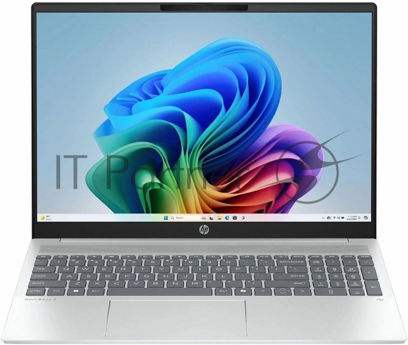 Ноутбук HP OmniBook 5 16-ag1070wm Ryzen AI 7 350 16Gb SSD512Gb AMD Radeon 860M 16 IPS Touch WUXGA (1920x1200) Windows 11 Home silver WiFi BT Cam (B5PB3UA)