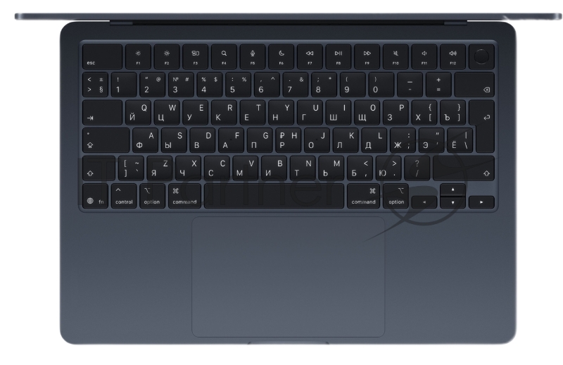 Ноутбук Apple MacBook Air A3449/13.6/IPS (Liquid Retina)/Apple M5 10 core/16Gb/512Gb SSD/Apple Graphics 8 core GPU/macOS/полночный/1.23kg