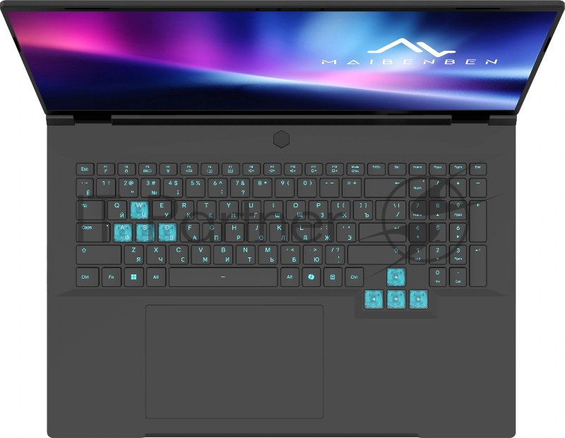 Ноутбук Maibenben X18A-R98957 Ryzen 9 8945HX 24Gb SSD1Tb NVIDIA GeForce RTX 5070 8Gb 18 IPS FHD+ (1920x1200) Windows 11 Home black WiFi BT Cam 5200mAh (X18A-R989570R3RHB4E10)