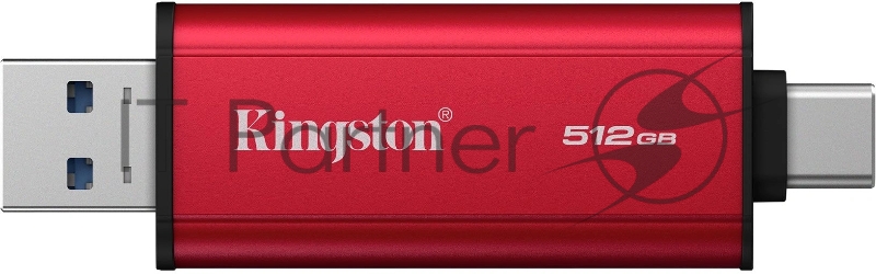 Накопитель SSD Kingston USB3.2 Gen2 512GB SPSD/512GB красный