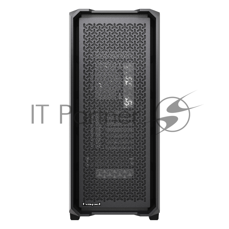 Корпус HSPD F750, Mesh Mid Tower, Black, TG, 0.6 SPCC, no fans, ATX, mATX, mITX 160/405/160mm 3x2.5, 2x3.5, 7xPCI 1xUSB-A 3.0, 2xUSB-A 2.0 450x210x482mm