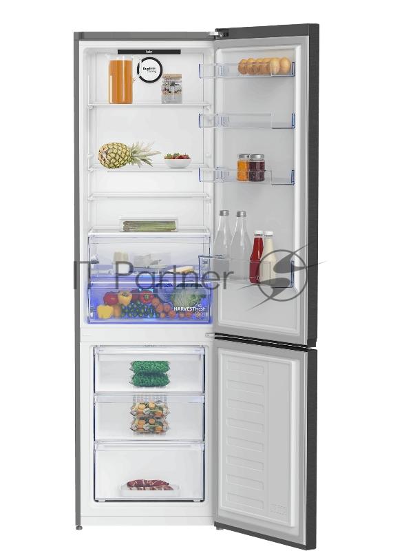 Холодильник Beko B3RCNK405HDXBR антрацит двухкамерный морозилка снизу, No Frost