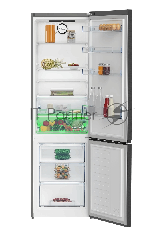 Холодильник Beko B3RCNK405HDXBR антрацит двухкамерный морозилка снизу, No Frost