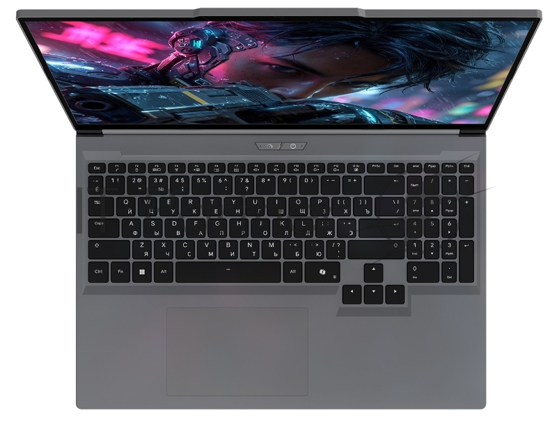 Ноутбук Maibenben X16C 16(2560x1600 IPS (180Hz) )/Intel Core i7 13700HX(2.1Ghz)/16384Mb/1024PC GeForce RTX 5060(8192Mb)/Cam/BT/WiFi/80WHr 1y/2.25kg/Grey/Linux + 1*mninDP, 500nits,1x16Gb,2SODIMM