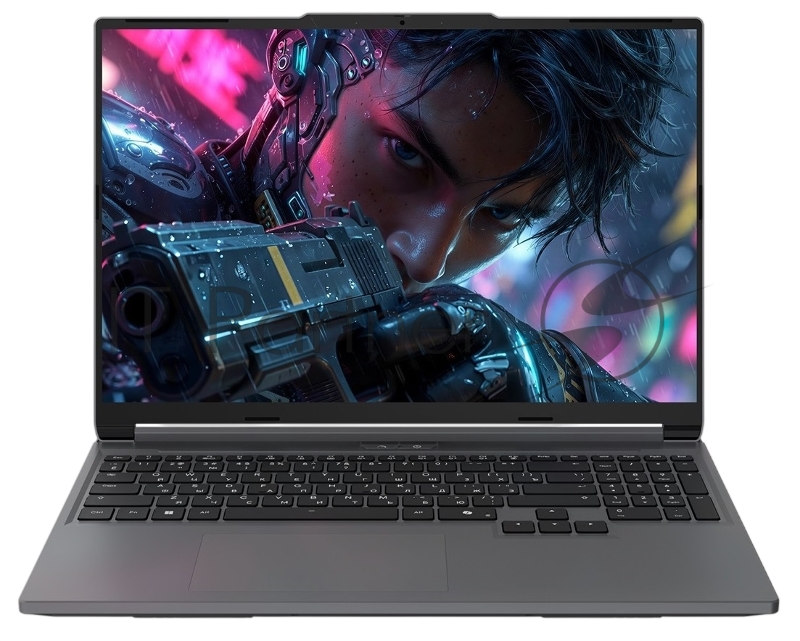 Ноутбук Maibenben X16C 16(2560x1600 IPS (180Hz) )/Intel Core i7 13700HX(2.1Ghz)/16384Mb/1024PC GeForce RTX 5060(8192Mb)/Cam/BT/WiFi/80WHr 1y/2.25kg/Grey/Linux + 1*mninDP, 500nits,1x16Gb,2SODIMM