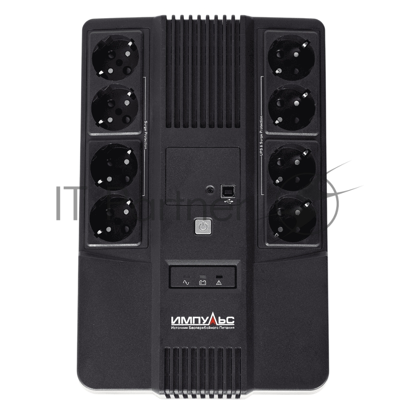 Источник бесперебойного питания Импульс МАСТЕР 600, 600/360 ВА/Вт, LED, USB, RJ11/RJ45, SCHUKOx8/ line-interactive AS brick