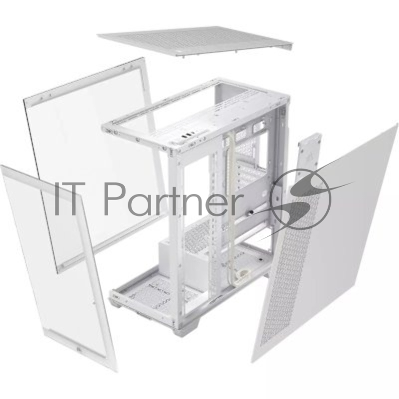 Корпус без блока питания/ Case Corsair 3500X, Midi-Tower, TG, no fan, 2xUSB-A 3.2, 1xUSB 3.2 Type-C, E-ATX, ATX, mATX, mITX White