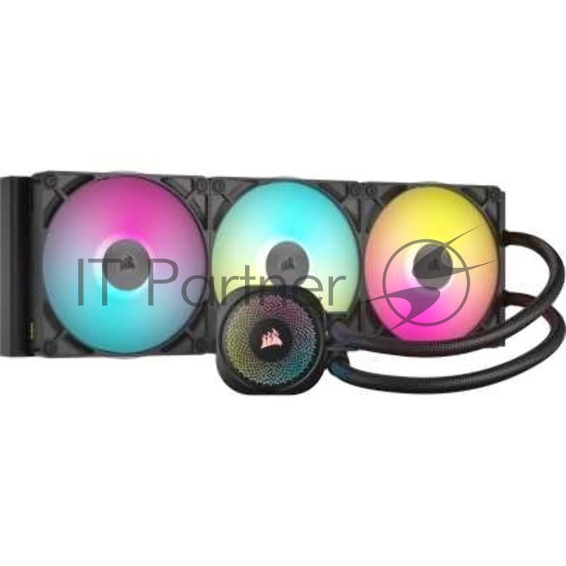 Система жидкостного охлаждения/ Water Cooling System Corsair iCUE LINK TITAN 420 RX RGB (420mm, Black, RGB/ Fans: 3x140mm, 94.7CFM, 36dBA, 1700RPM/ S: 1851, 1700, AM5, AM4)
