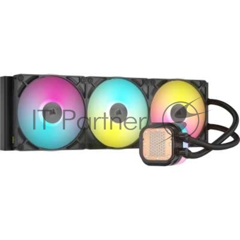 Система жидкостного охлаждения/ Water Cooling System Corsair iCUE LINK TITAN 420 RX RGB (420mm, Black, RGB/ Fans: 3x140mm, 94.7CFM, 36dBA, 1700RPM/ S: 1851, 1700, AM5, AM4)