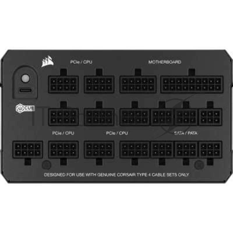 Блоки питания/ Power Supply Corsair HX1200i Ultra-Low Noise, Model RPS0202, 1200W 80+ Platinum (ATX, 3.1, PCIe 5.1, Full modular, 1x24(20+4)pin, 2x12V-2x6, 1x16-pin PCIe, 2x4+4-pin CPU +12V (EPS), 6x4-pin Molex, 5x6+2-pin PCIe, 8xSATA3, 1xUSB (Type-C