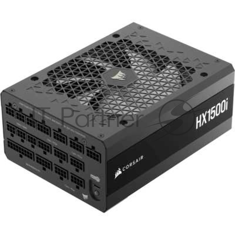Блоки питания/ Power Supply Corsair HX1500i, Model RPS0132, 1500W 80+ Platinum (ATX, 3.1, PCIe 5.1, Full modular, 1x24(20+4)pin, 2x8-Pin to 12V-2x6 Cable, 3x4+4-pin CPU +12V (EPS), 6x4-pin Molex, 4x6+2-pin PCIe, 8xSATA3, 1xUSB Type-C, Active, 140x140