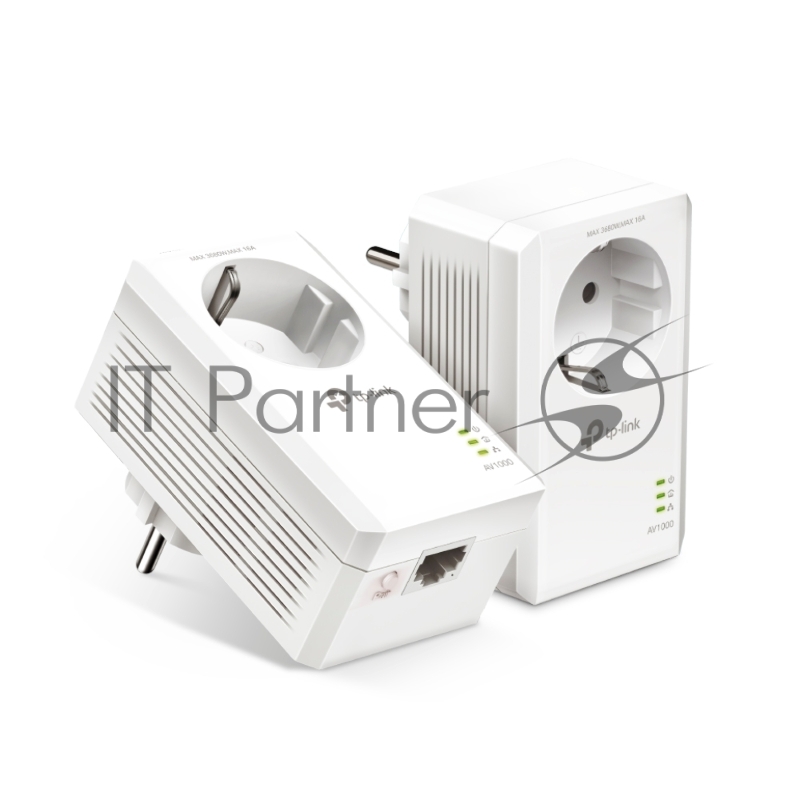 Сетевой адаптер TP-Link AV1000 Gigabit Passthrough Powerline Starter KitSPEED: 1000 Mbps PowerlineSPEC: Broadcom CPU, HomePlug AV2, 1+1 Gigabit PortFEATURE: Plug and Play, tpPLC Utility, Pair for More Security, Extra Power SocketKIT: 2× TL-PA7017P