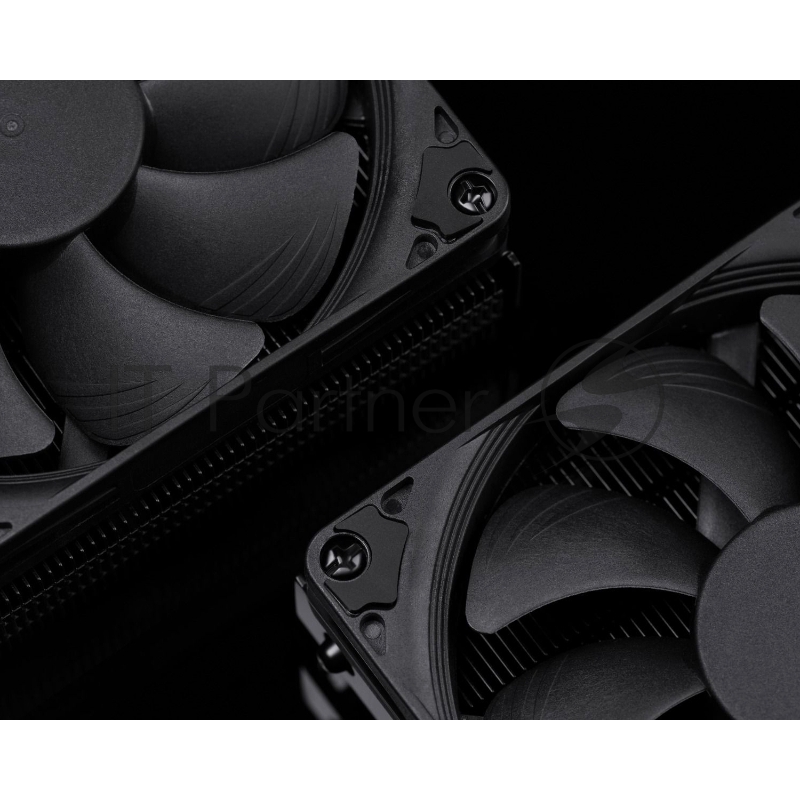 Кулер для процессора/ CPU Cooler Noctua NH-L9i-17xx chromax.black (59W, 4-pin PWM, 37mm, Al/Cu, 2x6mm, 1x92x92x14mm, 33.84CFM, 23.6dBA, 2500RPM, S: 1851/1700, Black)