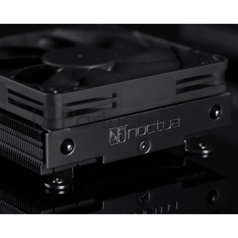 Кулер для процессора/ CPU Cooler Noctua NH-L9i-17xx chromax.black (59W, 4-pin PWM, 37mm, Al/Cu, 2x6mm, 1x92x92x14mm, 33.84CFM, 23.6dBA, 2500RPM, S: 1851/1700, Black)