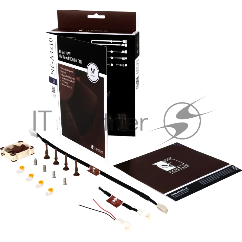Кулер для корпуса Case Cooler Noctua NF-A4x10 5V (40x40x10mm, 3-pin, 4.82CFM, 17.9dBA, 4500RPM, Beige/Brown)