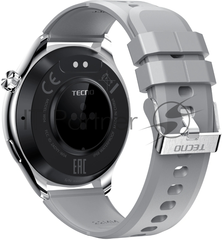 Смарт-часы Tecno Watch 4 1.43 AMOLED корп.серебристый (W04)