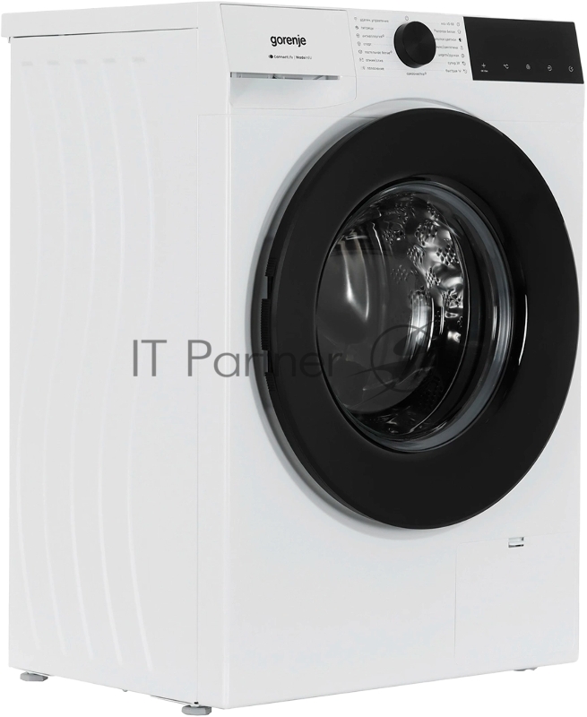 Стиральная машина Gorenje WG4S84B1, отдельностоящая, ВхШхГ 850х600х460 мм, загрузка 8 кг, 15 программ, 1400 об/мин, поворотное/сенсорное управление, цифровой дисплей, пар, дозагрузка белья, мотор Inverter Power Drive, Wi-Fi, цвет белый