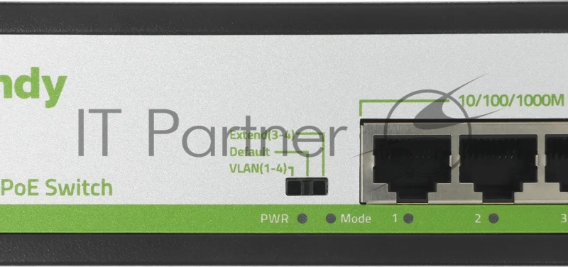 Коммутатор Tiandy TC-P3S06 Spec:H/0402/AT/60, 4×1 Гбит/с PoE + 2×1 Гбит/с SFP, неуправляемый