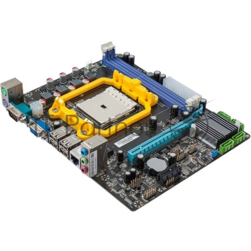 Материнская плата Esonic A55F1AL2, FM1, AMD A55, 2xDDR3, 4xSATA, 1xPCIe 2.0 x16, 1xPCIe 2.0 x1, 1xPCI, 1xD-Sub, 1x 10/100 LAN, 4xUSB 2.0, 3x3.5 мм, 5.1, microATX