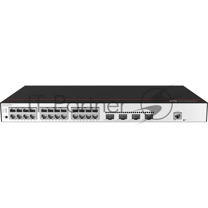 Коммутатор Huawei S5735-L24T4S-A-V2 (24*10/100/1000BASE-T ports, 4*GE SFP ports, AC power), L-MLIC-S57L