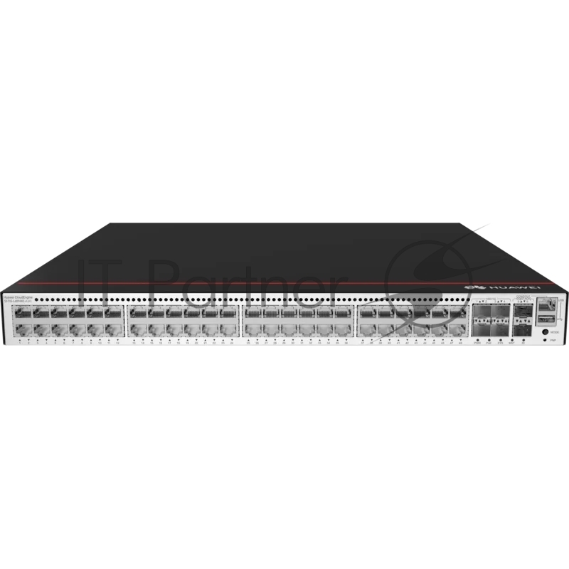 Коммутатор Huawei S5735-L48P4XE-A-V2 (48*10/100/1000BASE-T ports, 4*10GE SFP+ ports, 2*12GE stack ports, PoE+, 1*AC power), L-MLIC-S57L