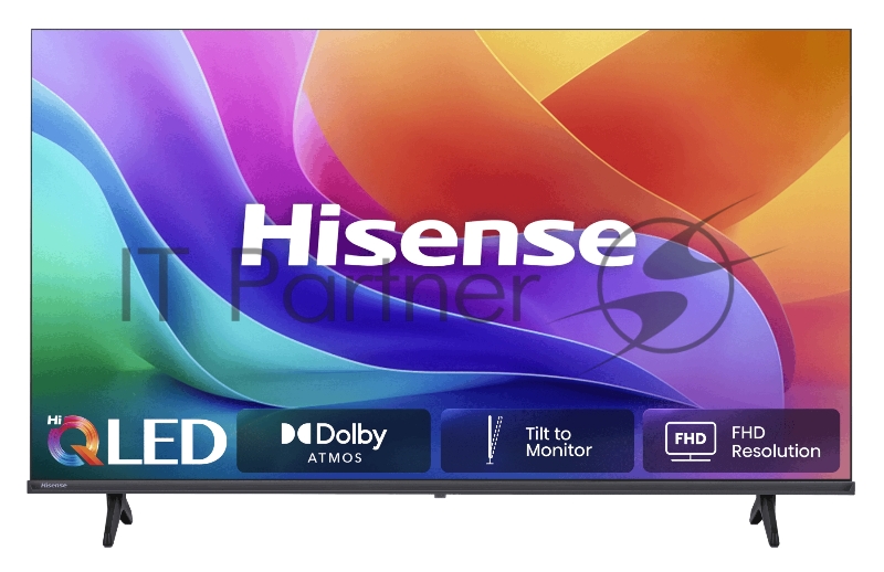 Телевизор QLED Hisense 40 40А5S Frameless черный 4K Ultra HD 60Hz DVB-T DVB-T2 DVB-C DVB-S DVB-S2 USB WiFi Smart TV (RUS)