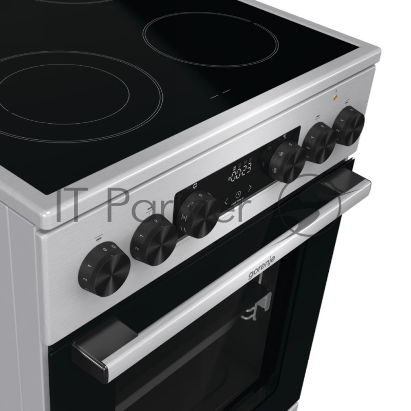 Плита электрическая Gorenje GEC5C40XC нержавеющая сталь, конфорок 4 шт, духовка 70 л, 50 см x 85 см x 59.4 см