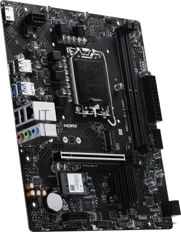 Материнская плата MSI PRO H610M-S WIFI H610, LGA1700, 2*DDR5, 1*PCIEx16, 1*PCIEx1, 1*M.2, 4*USB3.2Gen1, 8*USB2.0, 2*SATA3.0, 1G, HDMI, M-ATX, RTL