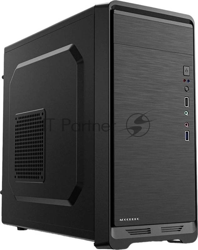 Корпус Accord ACC-811 черный без БП mATX 1x80mm 3x120mm 1xUSB2.0 1xUSB3.0 audio bott PSU