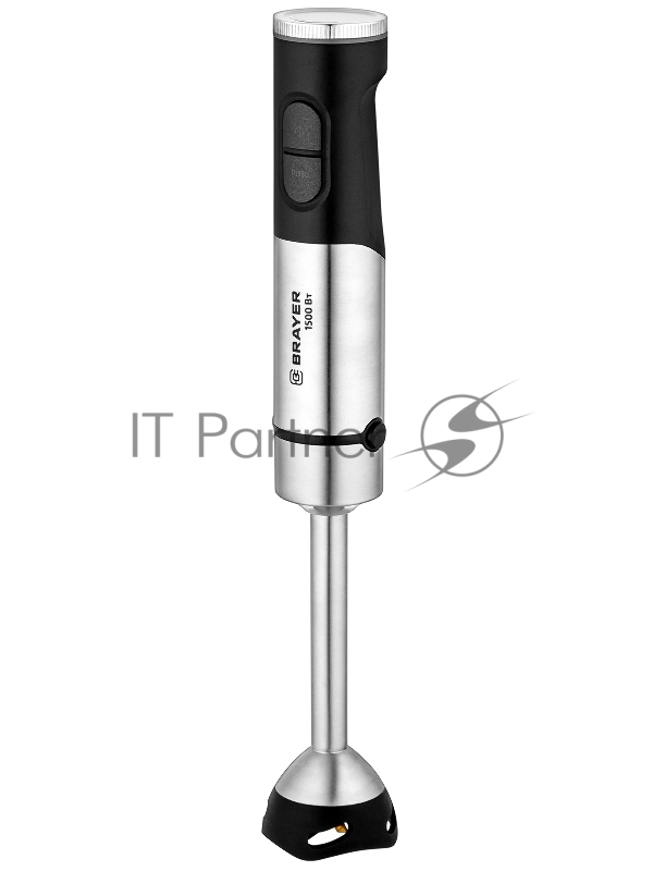 Блендер погружной BRAYER BR1271 черный/стальной, 1500 Вт, 15 скоростей