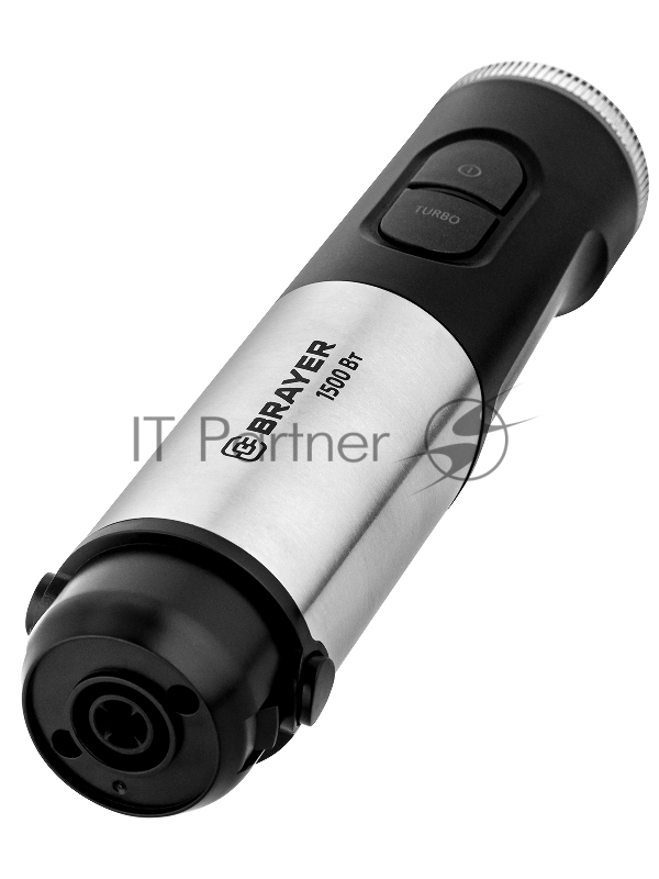 Блендер погружной BRAYER BR1271 черный/стальной, 1500 Вт, 15 скоростей