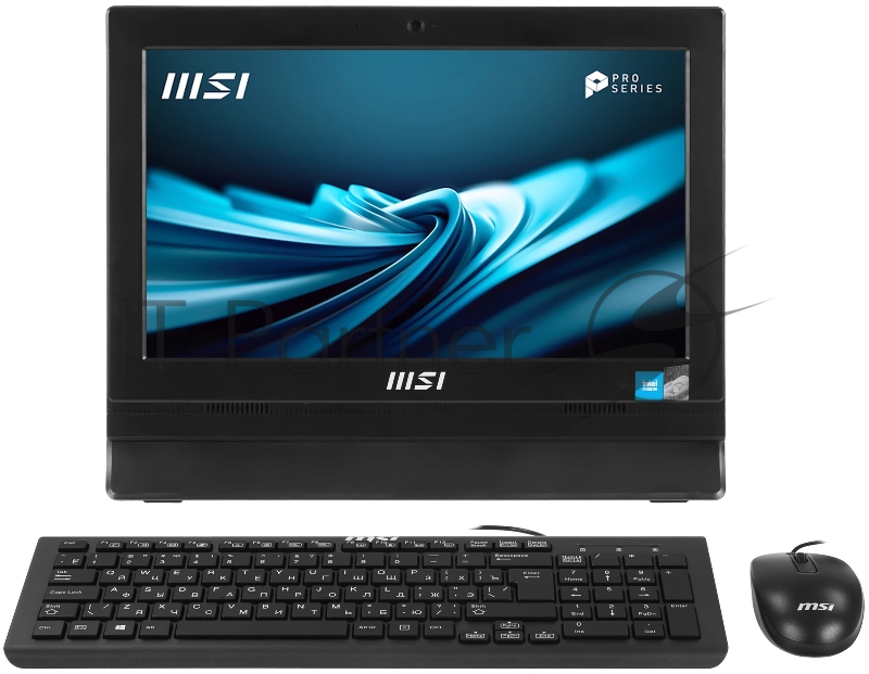 Моноблок MSI Pro AP162T ADL-077RU 15.6 Full HD Touch N100 (0.8) 8Gb SSD128Gb UHDG CR Windows 11 Pro 2xGbitEth WiFi BT 65W клавиатура мышь Cam черный 1920x1080