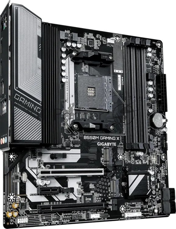 Материнская плата Gigabyte B550M GAMING X Soc-AM4 AMD B550 4xDDR4 mATX AC`97 8ch(7.1) GbLAN RAID+HDMI+DP