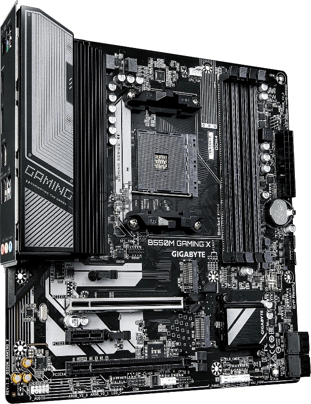 Материнская плата Gigabyte B550M GAMING X Soc-AM4 AMD B550 4xDDR4 mATX AC`97 8ch(7.1) GbLAN RAID+HDMI+DP