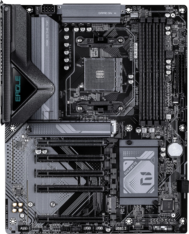 Материнская плата Gigabyte B550 X EAGLE Soc-AM4 AMD B550 4xDDR4 ATX AC`97 8ch(7.1) 2.5Gg RAID+HDMI