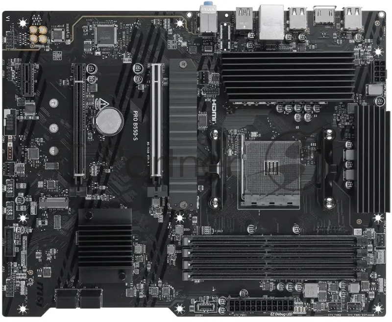 Материнская плата MSI PRO B550-S Soc-AM4 AMD B550 4xDDR4 ATX AC`97 8ch(7.1) GbLAN RAID+HDMI