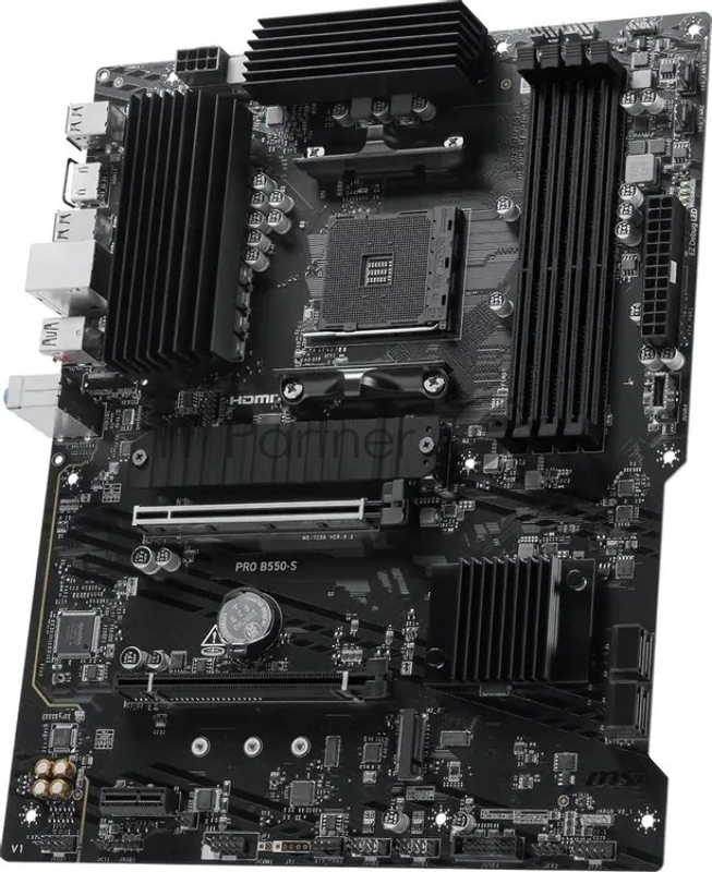 Материнская плата MSI PRO B550-S Soc-AM4 AMD B550 4xDDR4 ATX AC`97 8ch(7.1) GbLAN RAID+HDMI