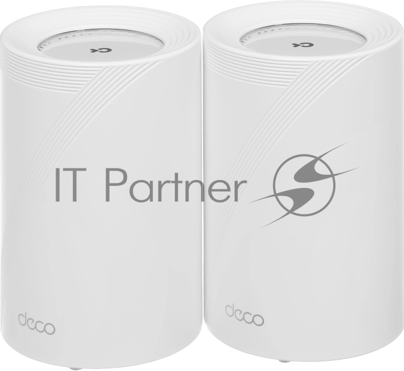 Бесшовный Mesh роутер TP-Link Deco BE65 Pro (DECO BE65 PRO(2-PACK)) BE9300 100/1000/2500/5000BASE-T белый (упак.:2шт)