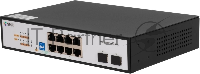 Коммутатор SNR SNR-S2300G-8TM (L2) 8x1Гбит/с 2SFP управляемый