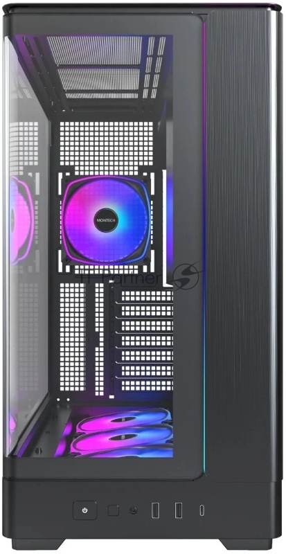 Корпус MONTECH ATX KING 45 PRO, Mid-Tower, черный, 4 x 120 мм