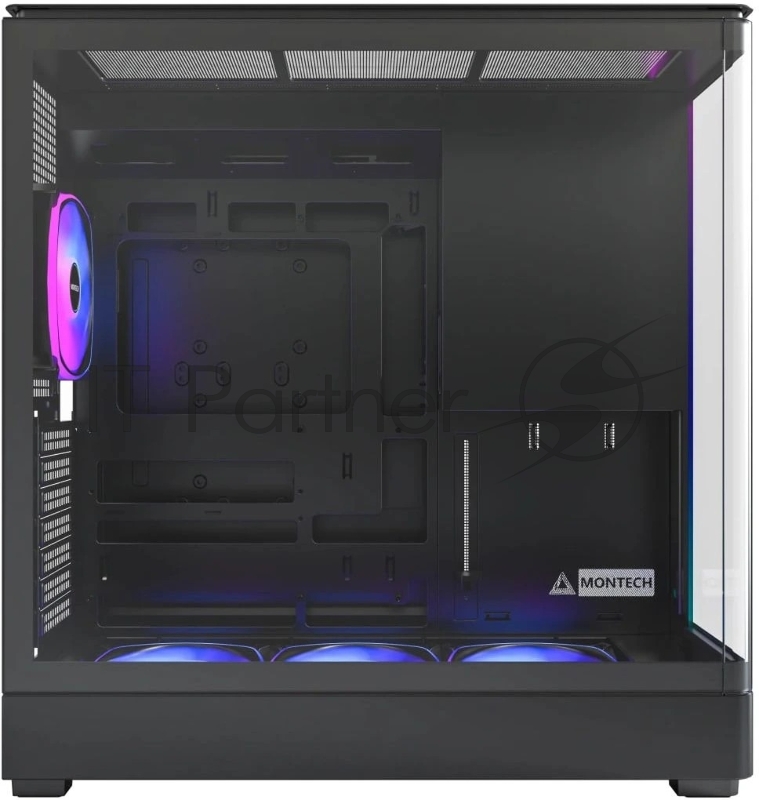 Корпус MONTECH ATX KING 45 PRO, Mid-Tower, черный, 4 x 120 мм