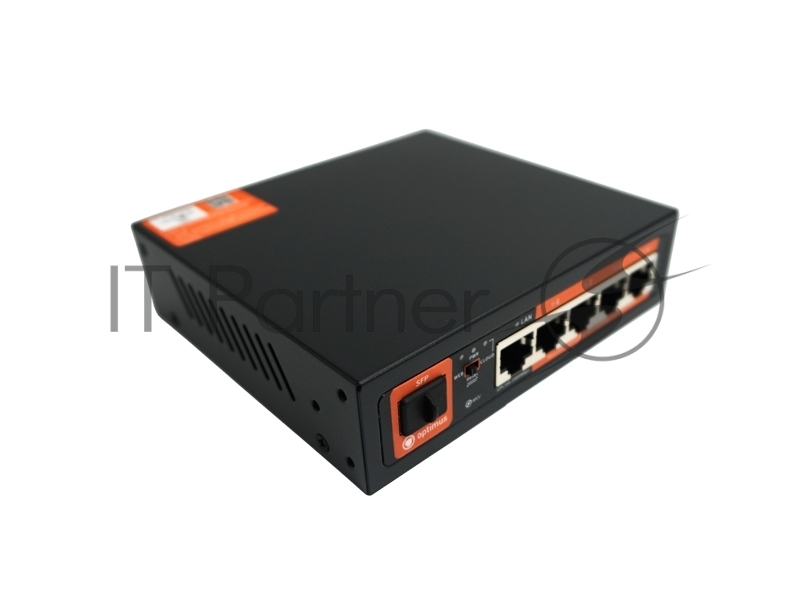 Коммутатор Optimus U1IC-4G/1G/1S, 4×1 Гбит/с PoE+ + 1×1 Гбит/с Uplink + 1×1 Гбит/с SFP Uplink, настраиваемый